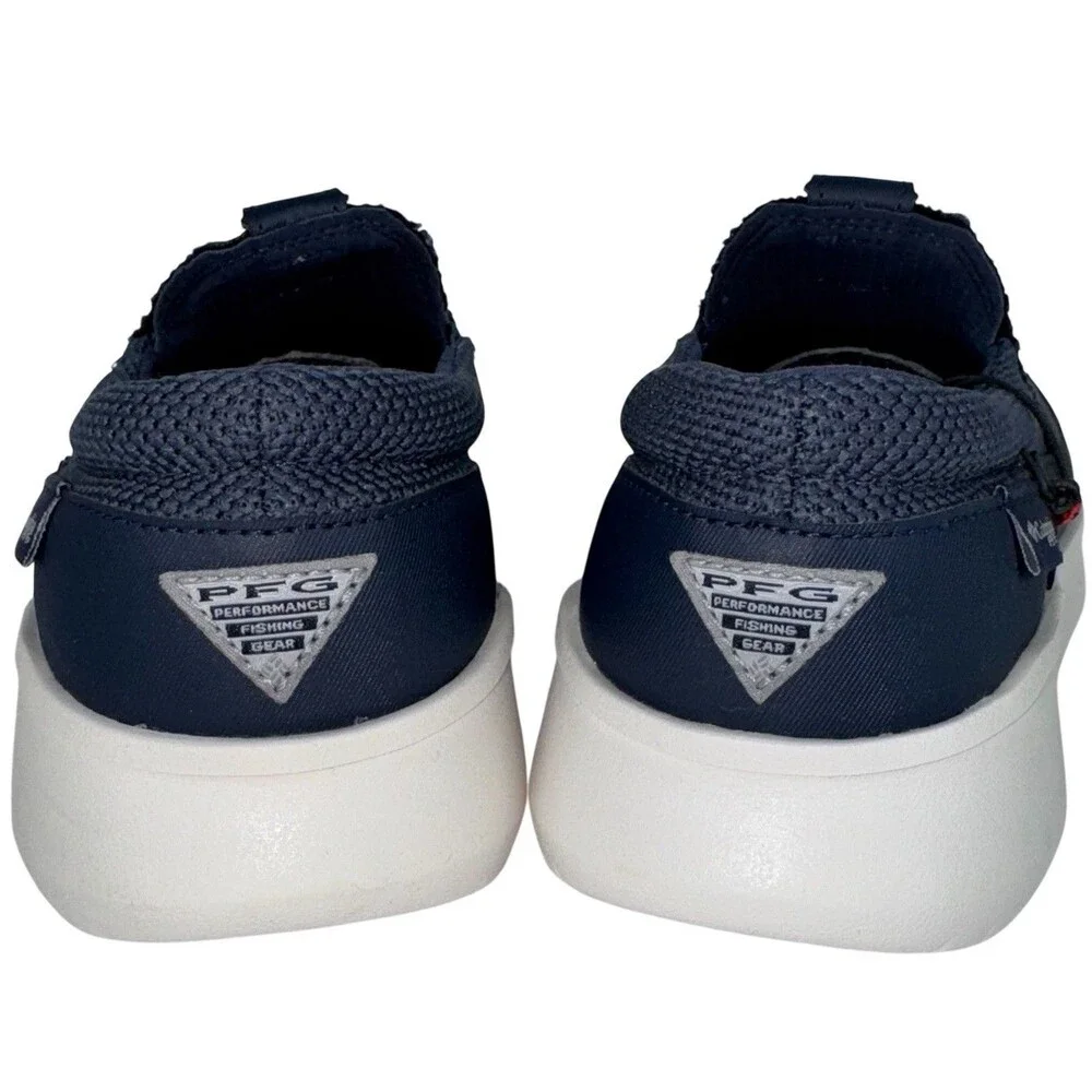 Columbia Mens Size 8 Nocturnal Blue Boatside Breathe PFG Boat Slip On Shoes New
